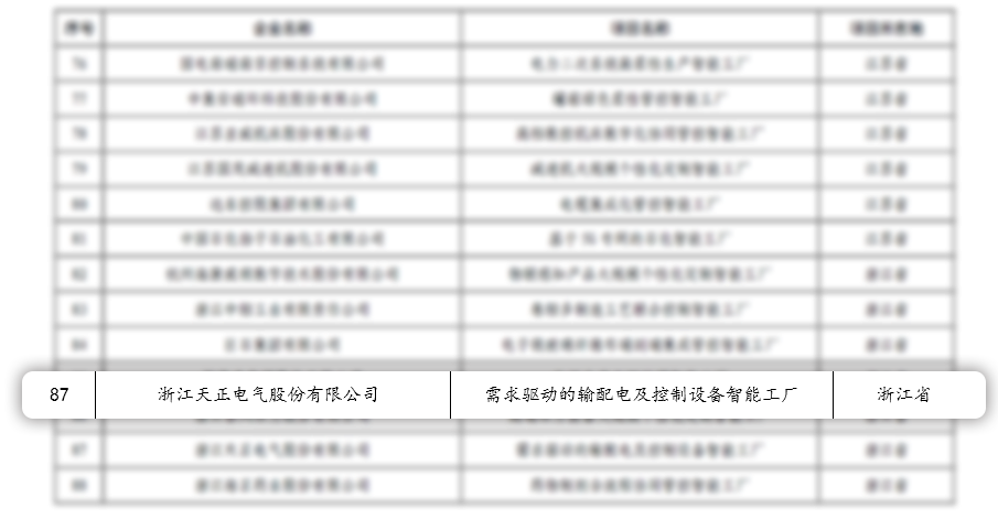 全国首 批 温州唯 一!天正荣膺国家卓 越级智能工厂(图3)