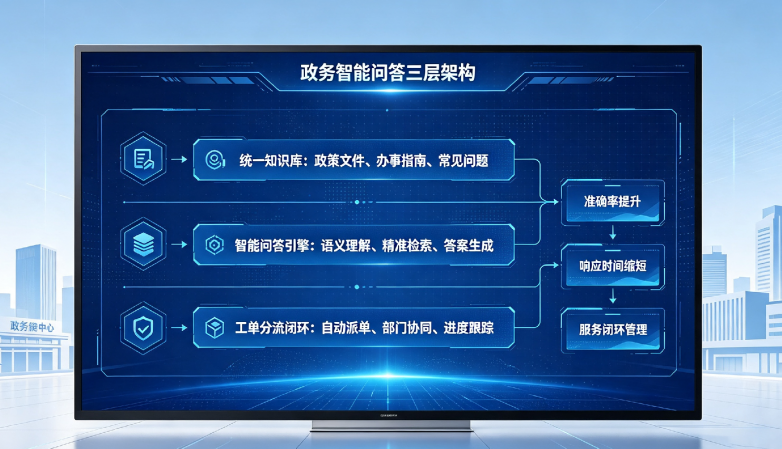 政务智能问答系统定制：从政策知识库到工单分流政务大厅的效率破局(图2)