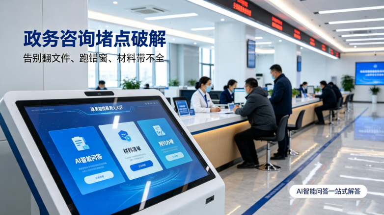 政务智能问答系统定制：从政策知识库到工单分流政务大厅的效率破局(图1)